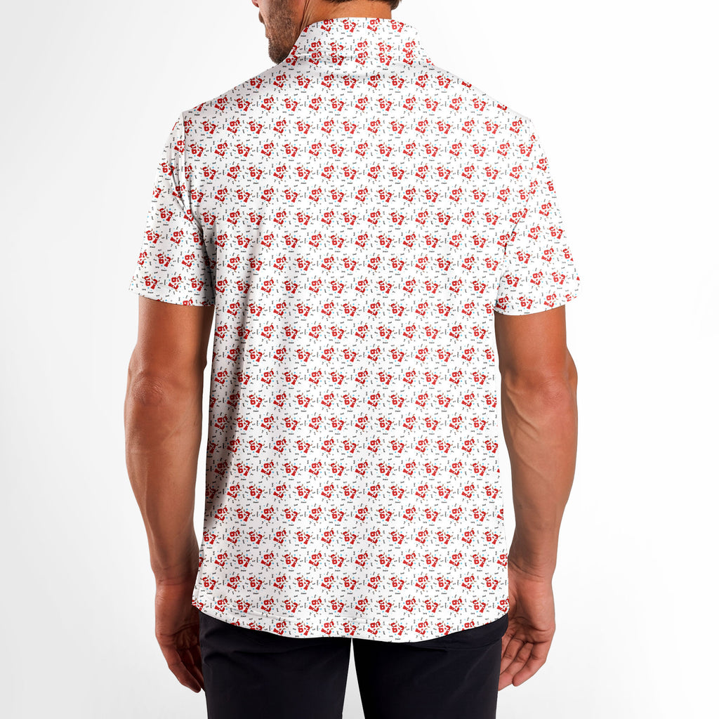 67 Santa Slang-Polo Shirt For Men-Gerbera Prints