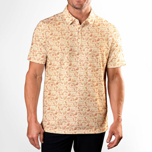The Sunshine-Polo Shirt For Men-Gerbera Prints