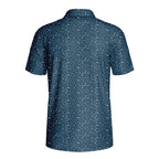 Code Blue-Polo Shirt For Men-Gerbera Prints
