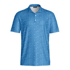 Code Blue-Polo Shirt For Men-Gerbera Prints