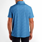 Code Blue-Polo Shirt For Men-Gerbera Prints