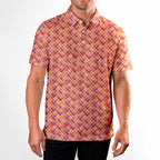 Sweet Spots-Polo Shirt For Men-Gerbera Prints
