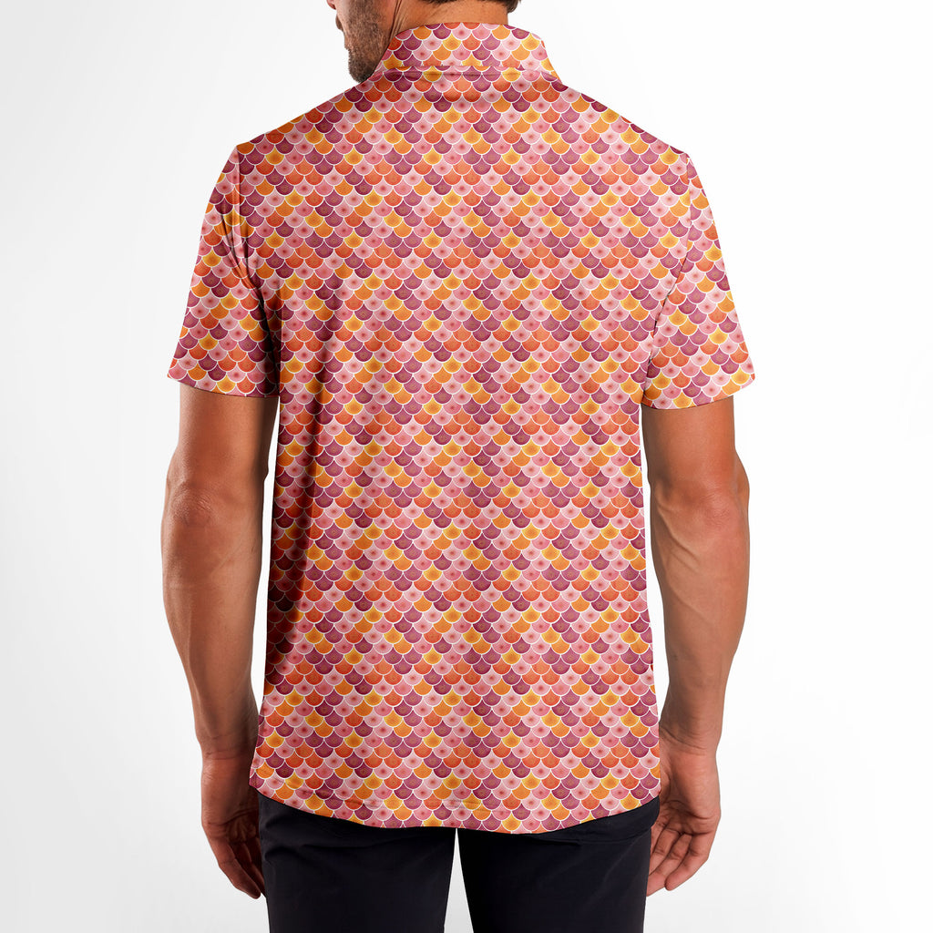 Sweet Spots-Polo Shirt For Men-Gerbera Prints