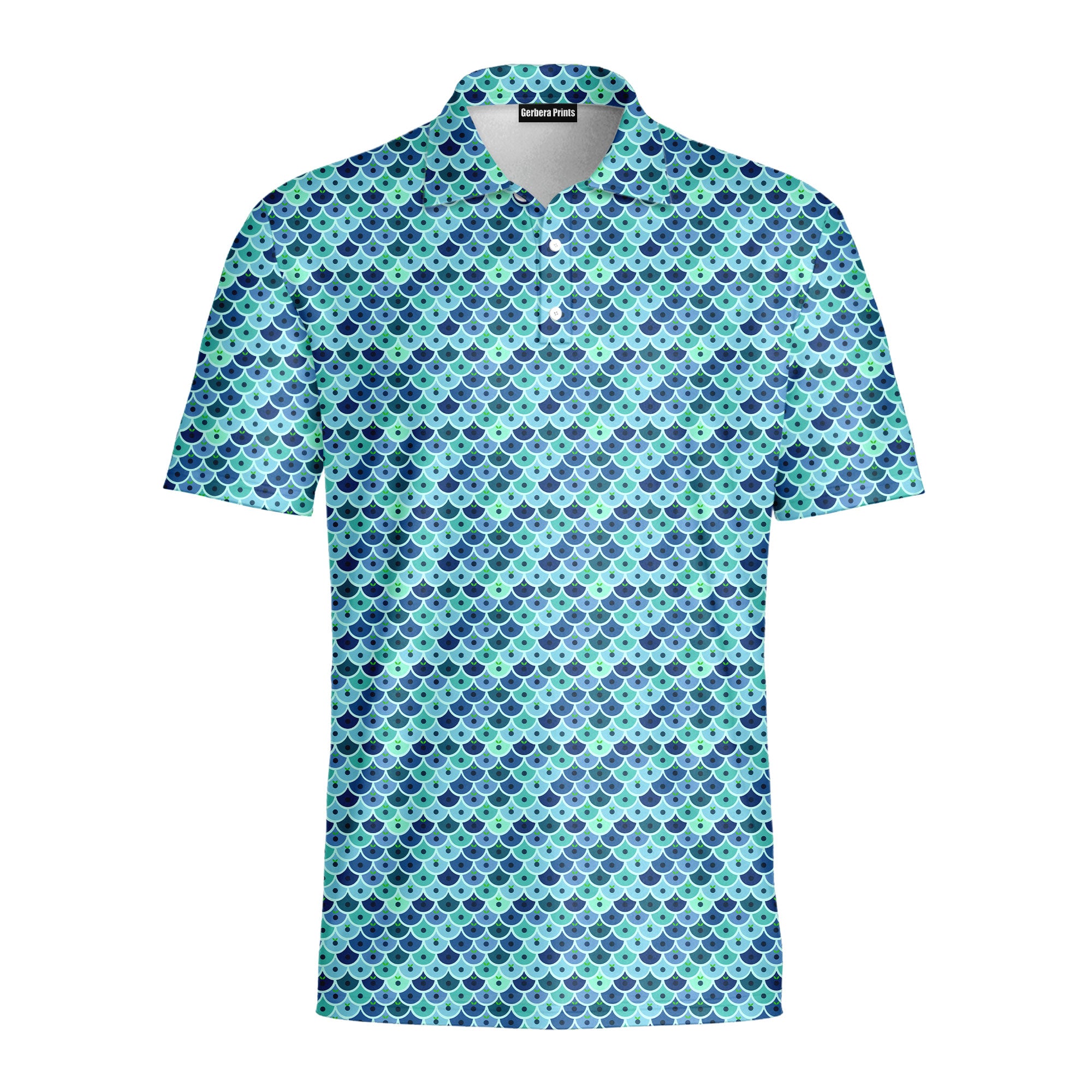 Just Peachy-Polo Shirt For Men-Gerbera Prints