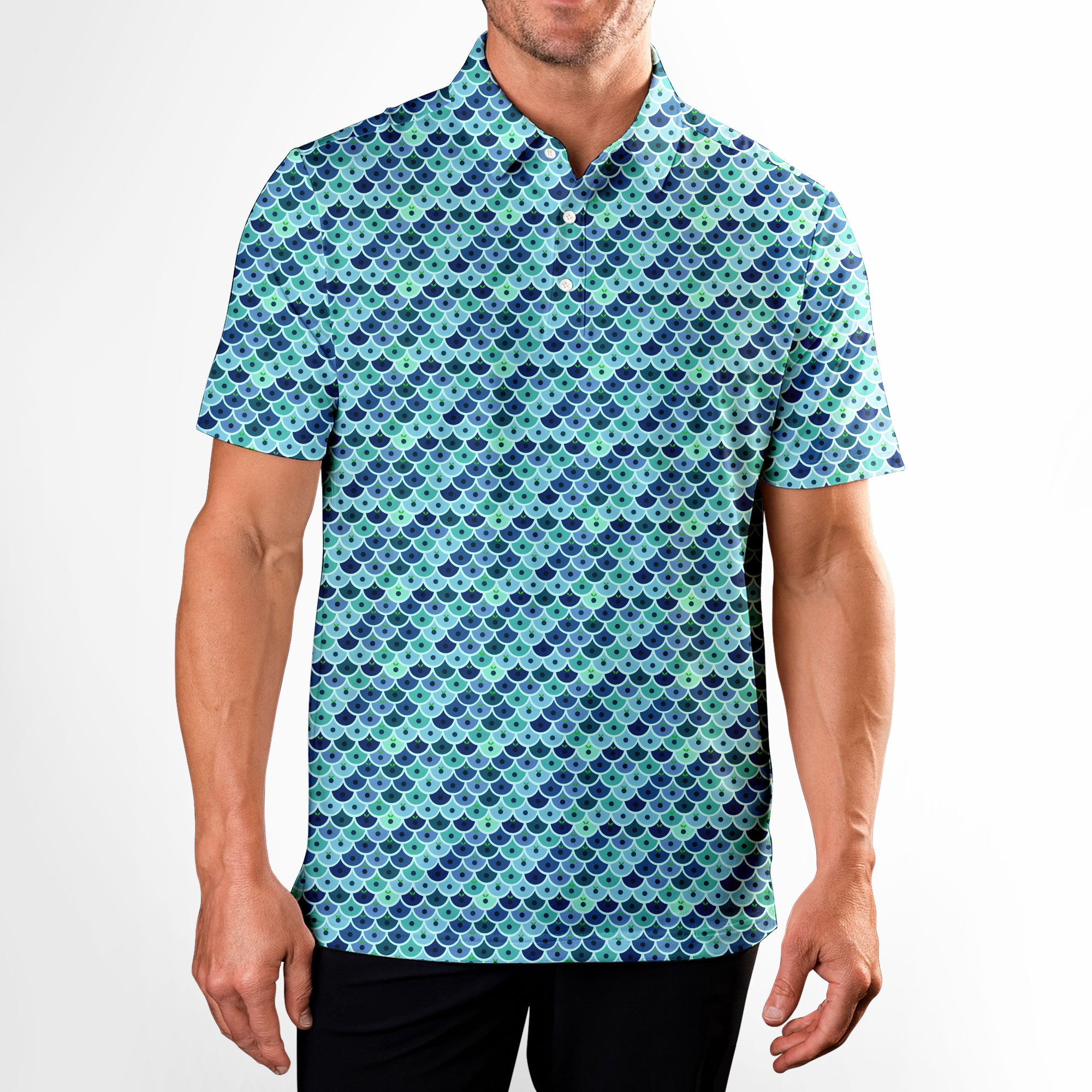 Just Peachy-Polo Shirt For Men-Gerbera Prints
