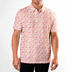 Just Peachy-Polo Shirt For Men-Gerbera Prints