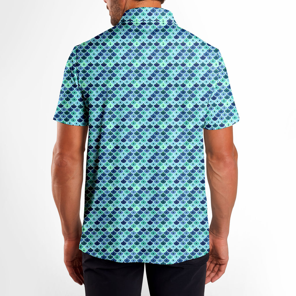 Just Peachy-Polo Shirt For Men-Gerbera Prints