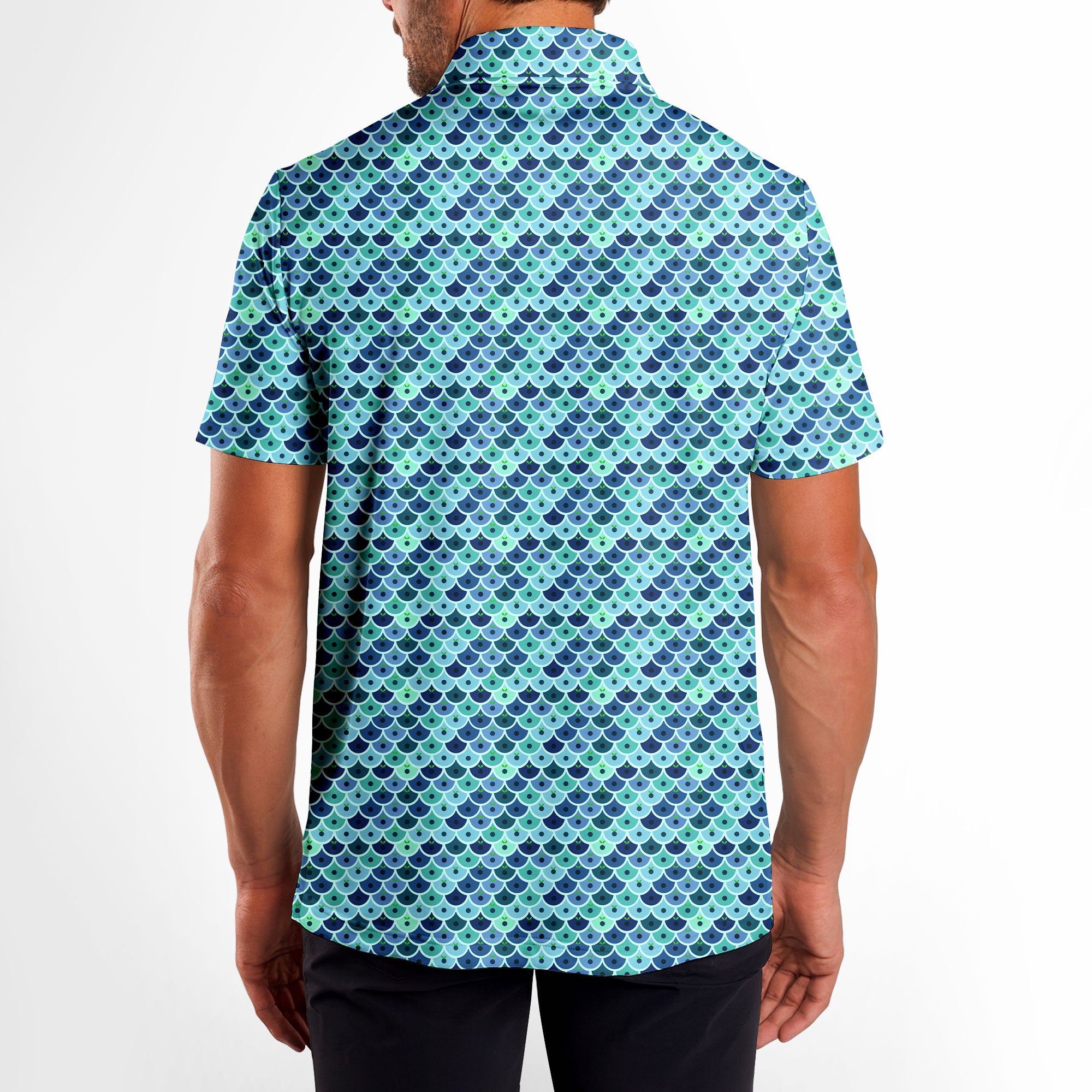 Just Peachy-Polo Shirt For Men-Gerbera Prints