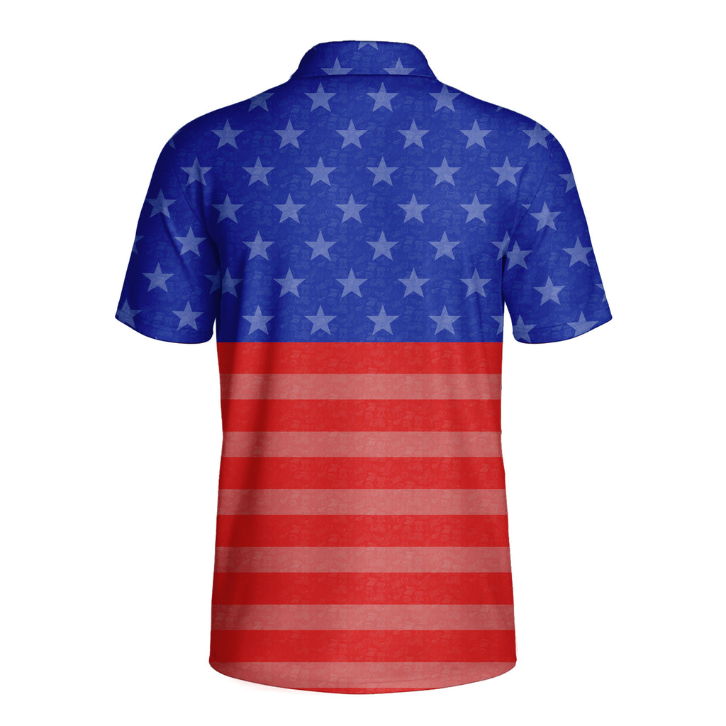 America 250-Polo Shirt For Men-Gerbera Prints