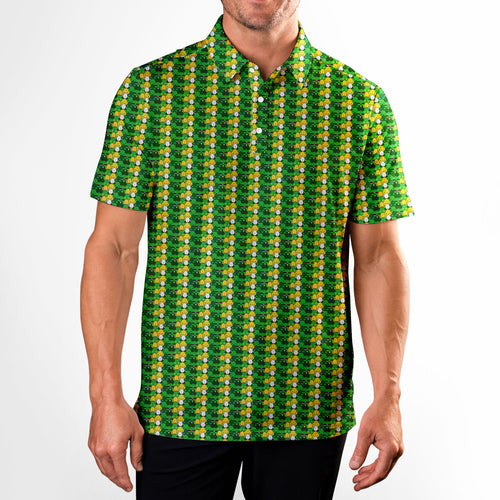 Lucky Paddy's-Polo Shirt For Men-Gerbera Prints