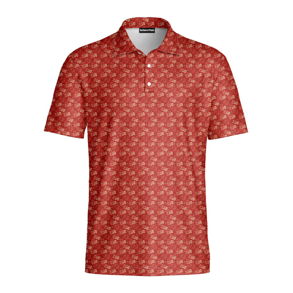 250th Anniversary-Polo Shirt For Men-Gerbera Prints