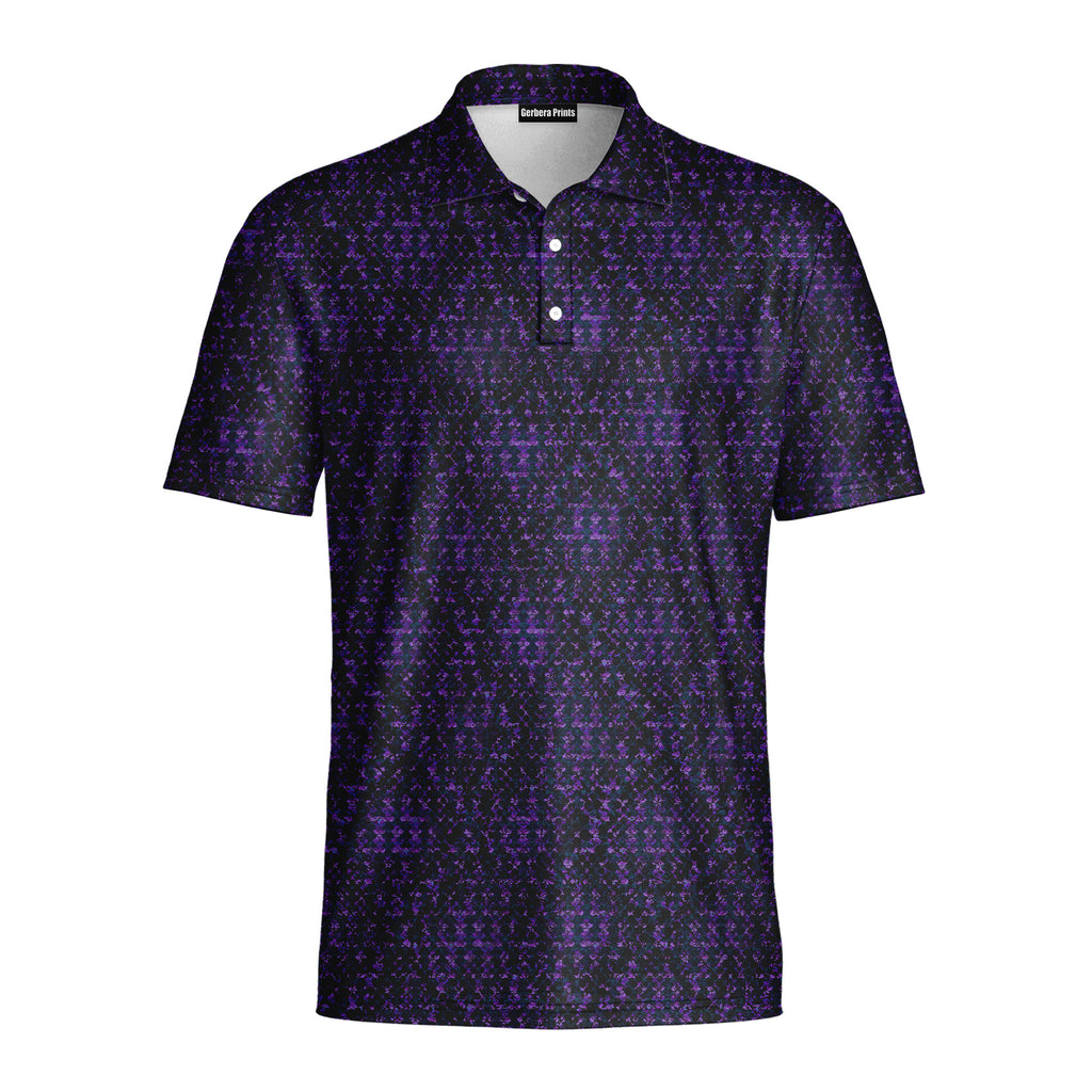 Kingsnake Skin-Polo Shirt For Men-Gerbera Prints
