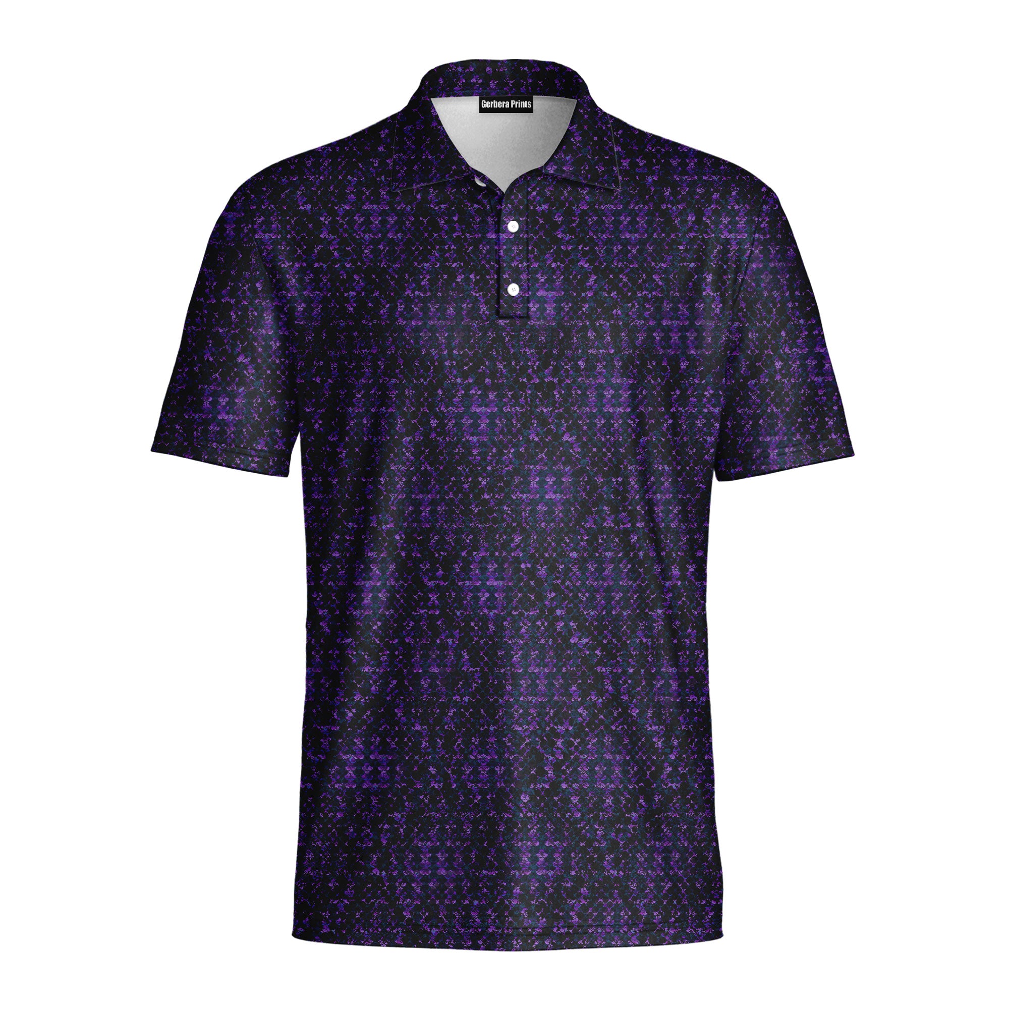 Kingsnake Skin-Polo Shirt For Men-Gerbera Prints