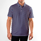 The Patriot-Polo Shirt For Men-Gerbera Prints