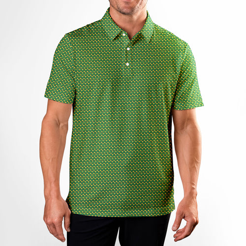 Shamrock-Polo Shirt For Men-Gerbera Prints