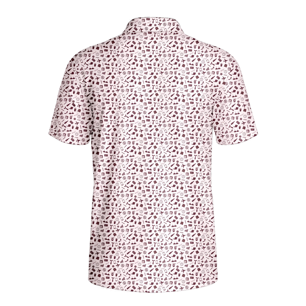 Outta Office-Polo Shirt For Men-Gerbera Prints