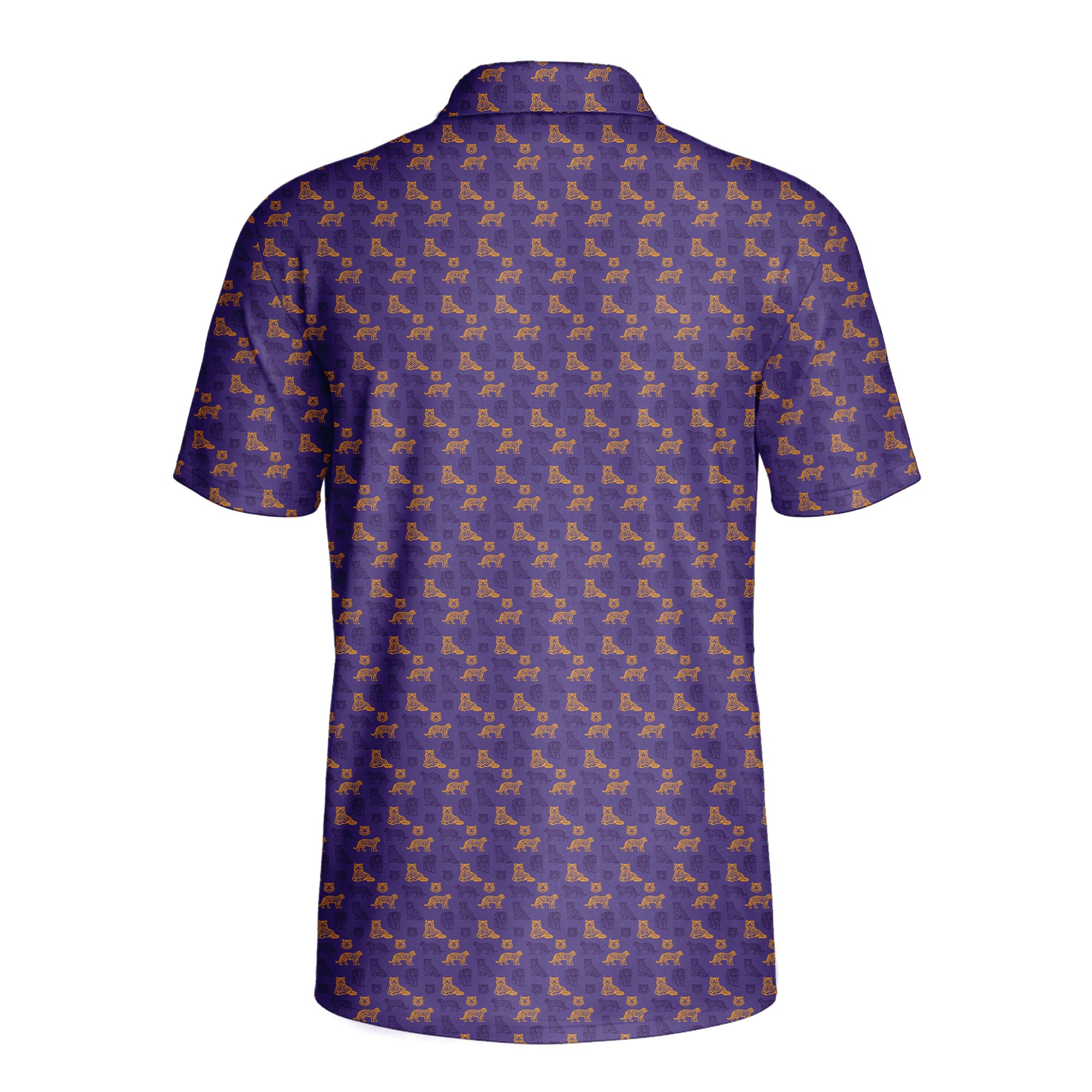 Bayou Roar, Louisiana Polo for Men, Performance Golf Shirt