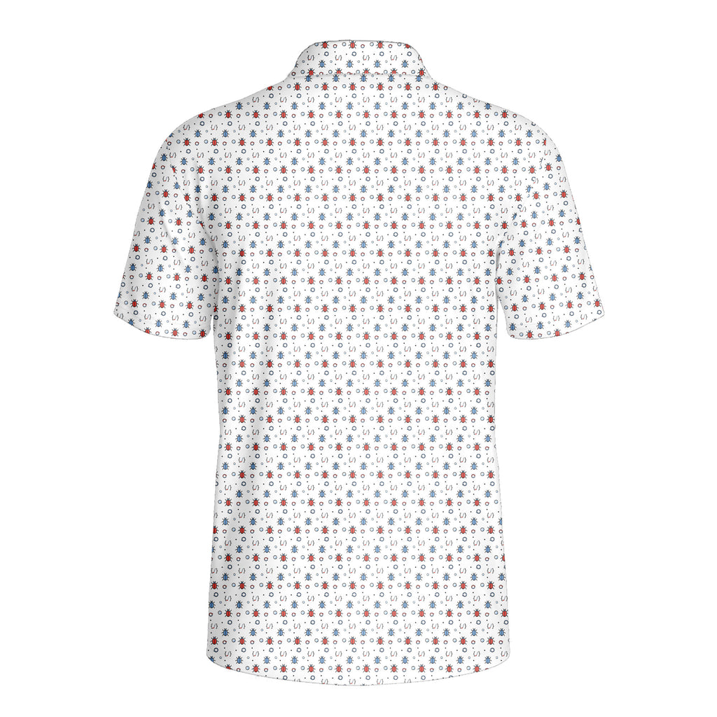 Debug Loop-Polo Shirt For Men-Gerbera Prints