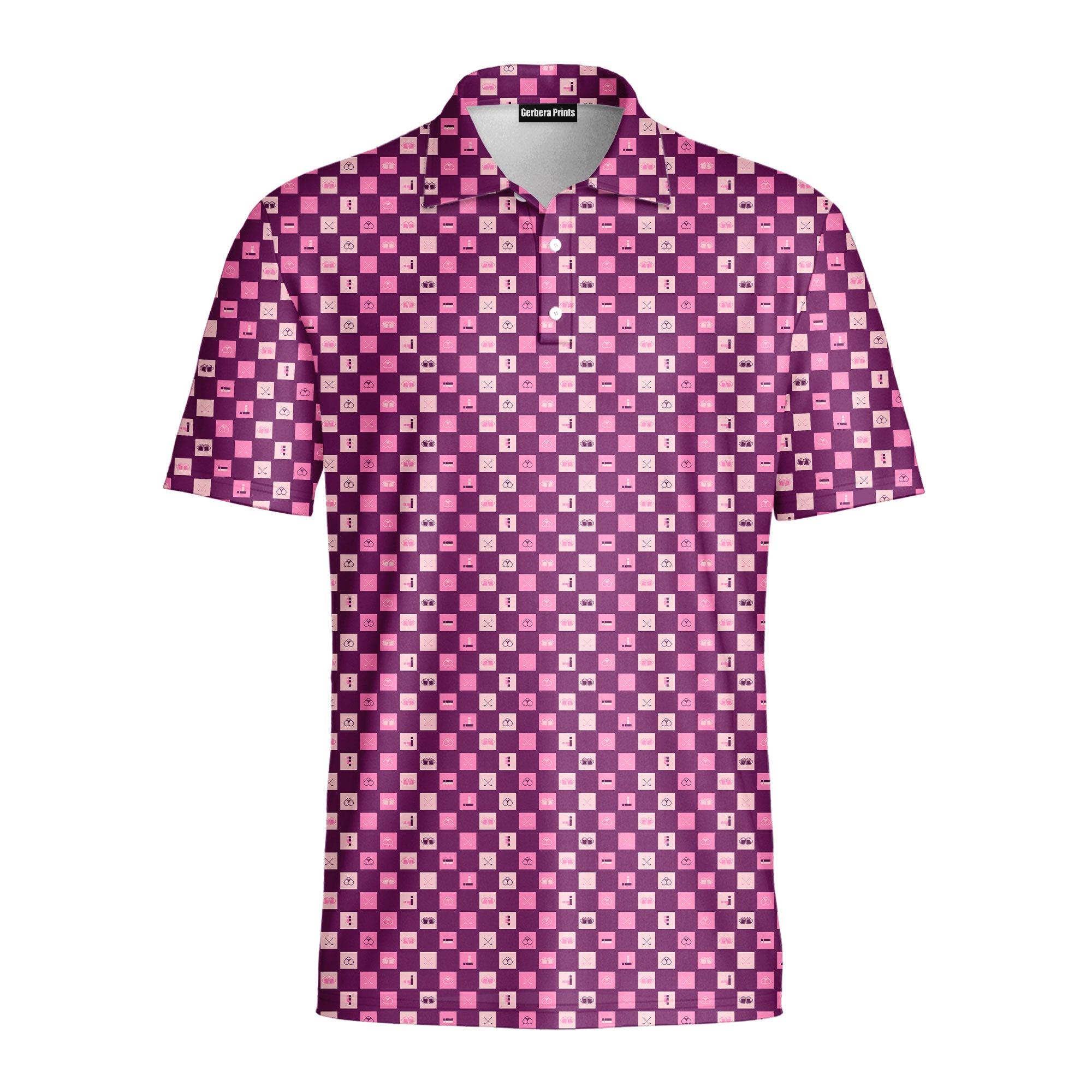 I'm a Simple Man-Polo Shirt For Men-Gerbera Prints