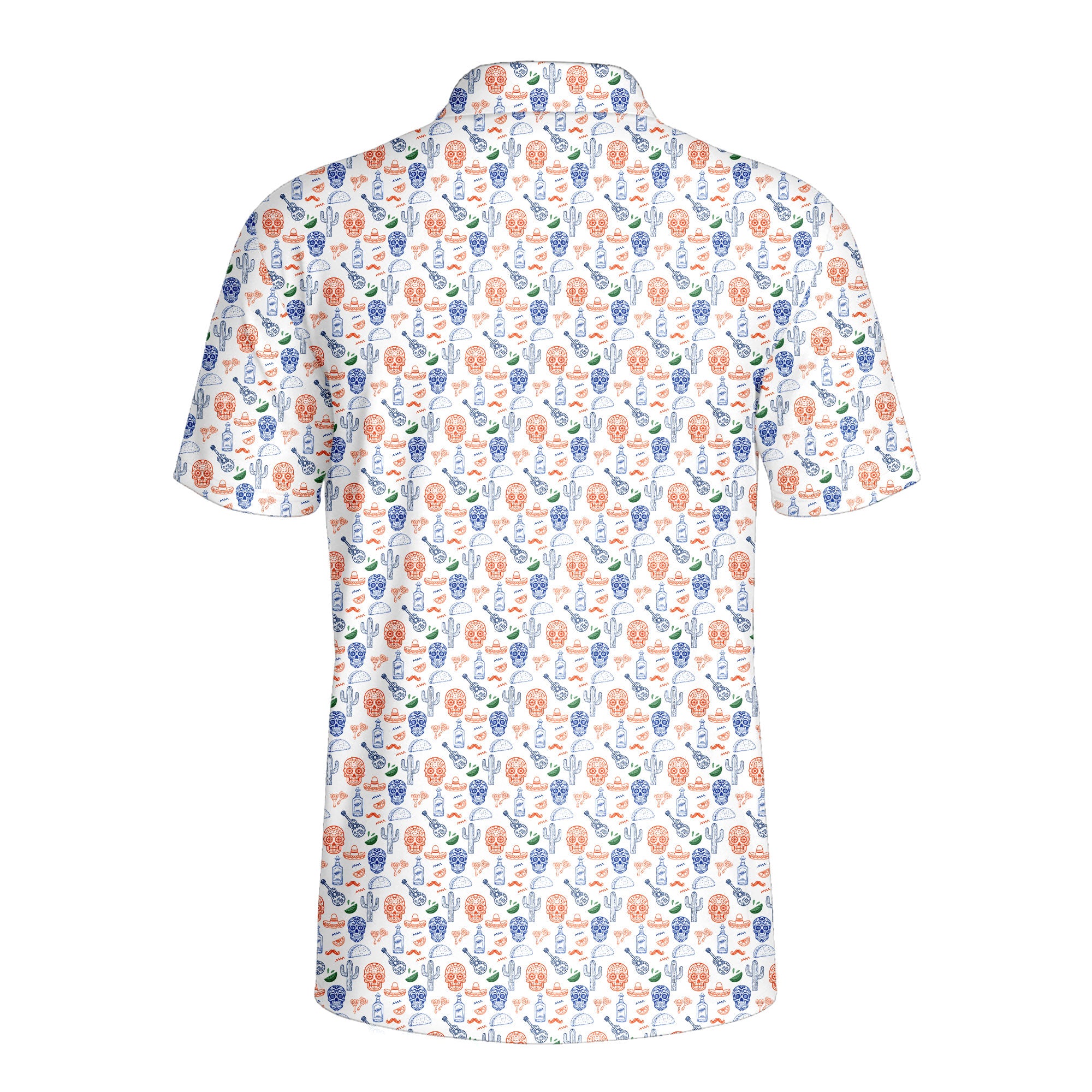 Patriot Tequila Fiesta-Polo Shirt For Men-Gerbera Prints