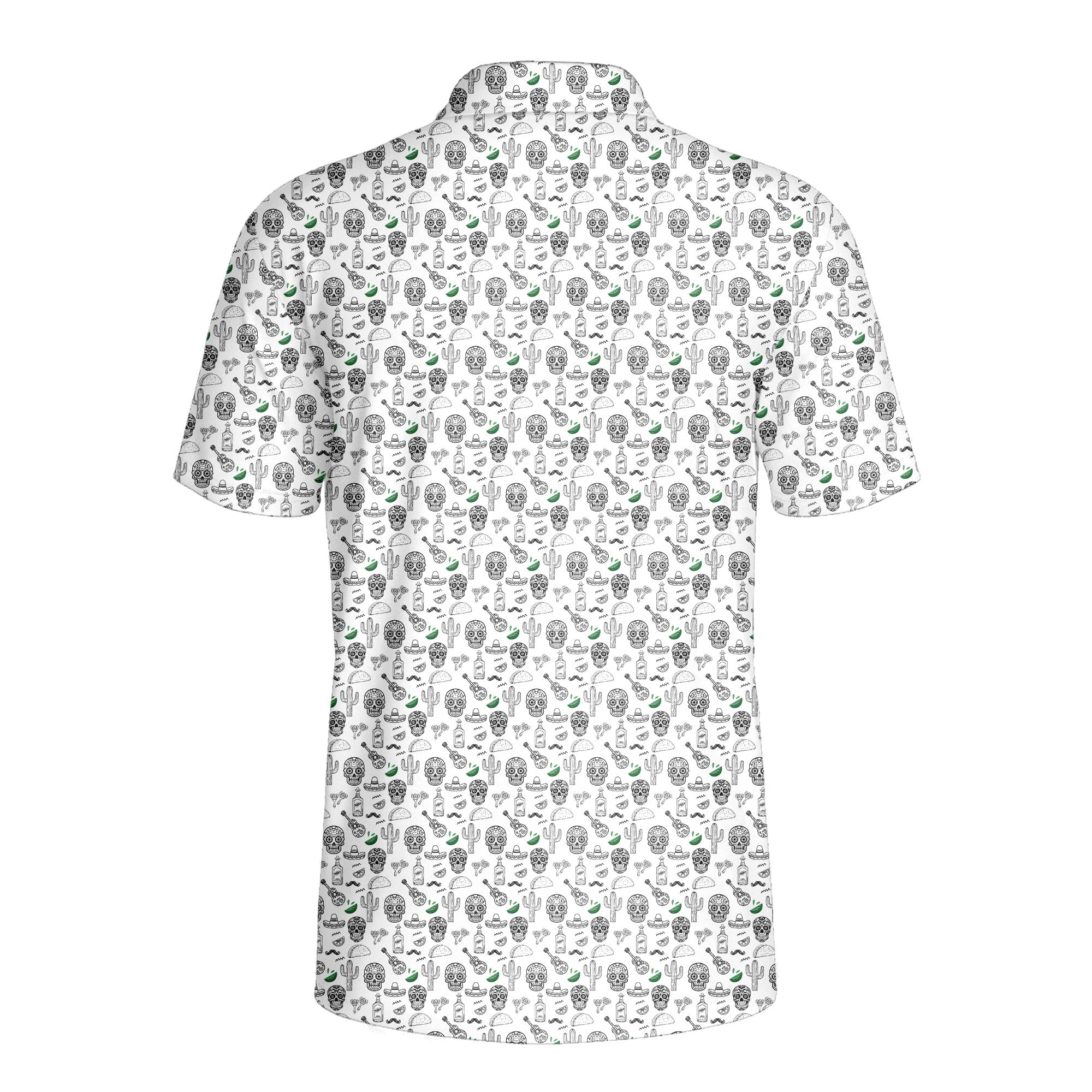 Tequila Fiesta-Polo Shirt For Men-Gerbera Prints