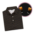 Split The G-Polo Shirt For Men-Gerbera Prints