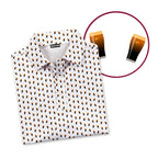 Split The G-Polo Shirt For Men-Gerbera Prints