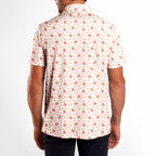 Peach State-Polo Shirt For Men-Gerbera Prints