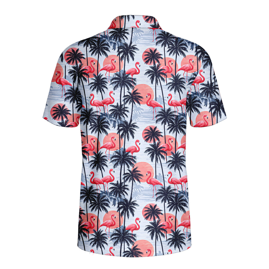 Back preview of Retro Flamingo with your team and number