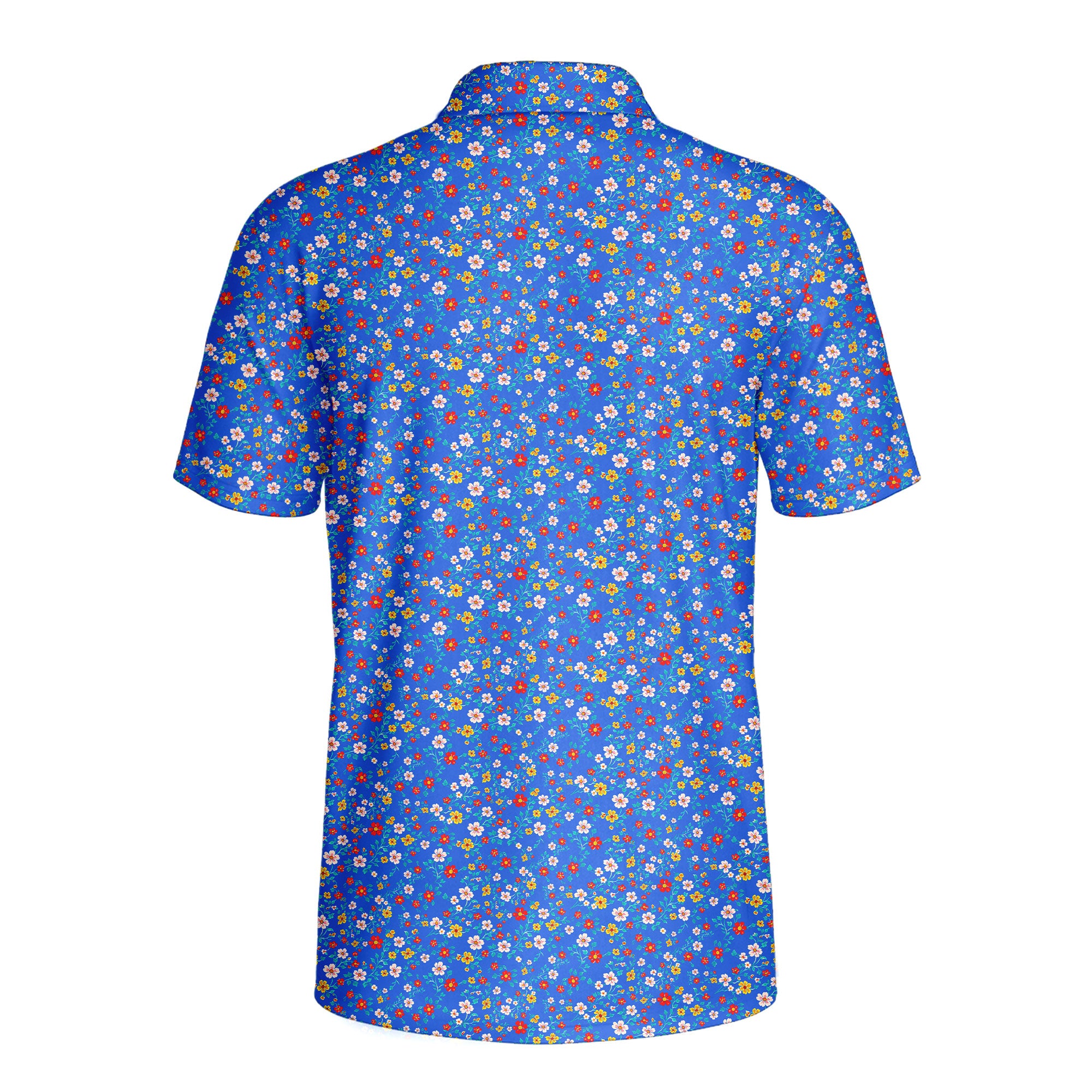 Spring Floral-Polo Shirt For Men-Gerbera Prints