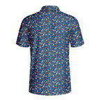 Spring Floral-Polo Shirt For Men-Gerbera Prints