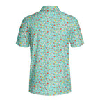 Spring Floral-Polo Shirt For Men-Gerbera Prints