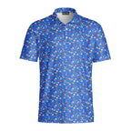 Spring Floral-Polo Shirt For Men-Gerbera Prints