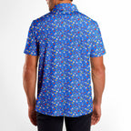 Spring Floral-Polo Shirt For Men-Gerbera Prints