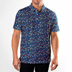 Spring Floral-Polo Shirt For Men-Gerbera Prints