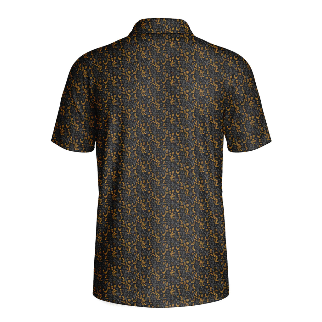 The Desert-Polo Shirt For Men-Gerbera Prints