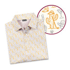 The Desert-Polo Shirt For Men-Gerbera Prints