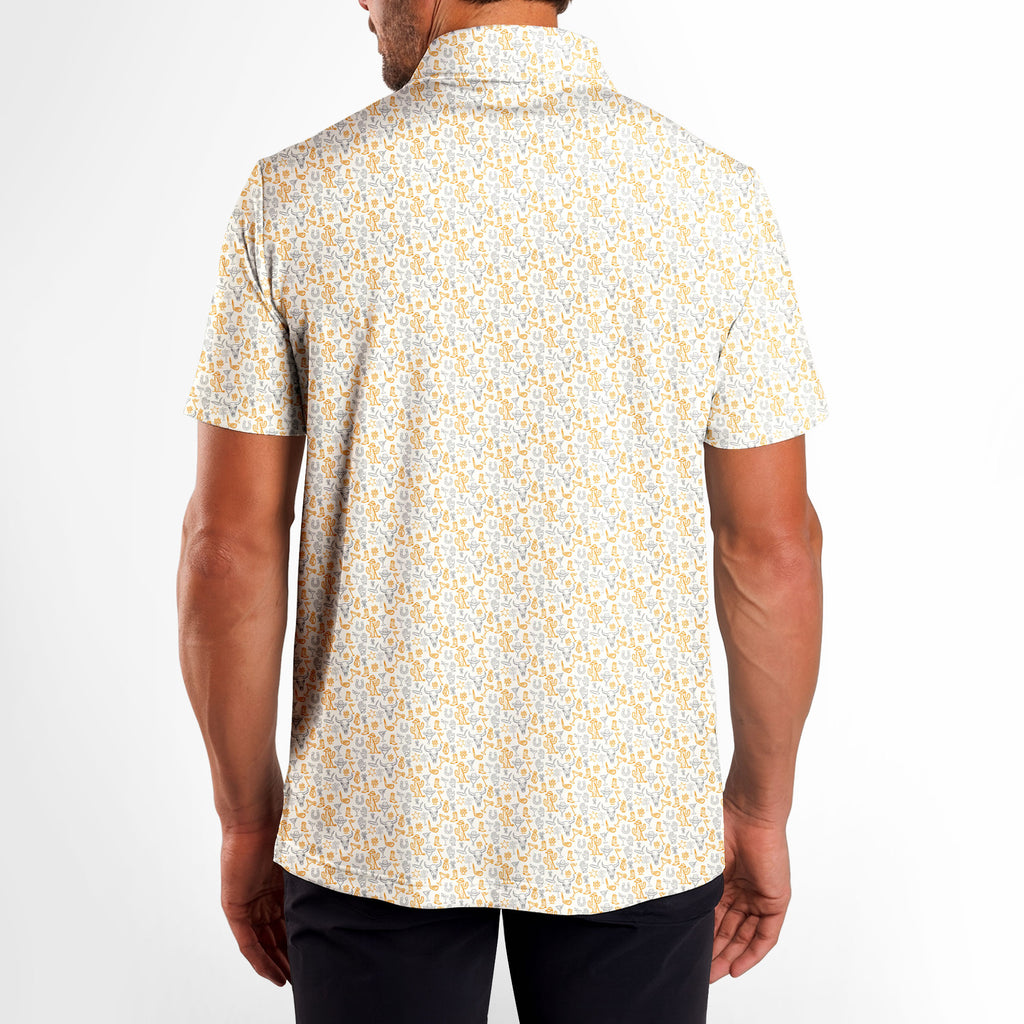 The Desert-Polo Shirt For Men-Gerbera Prints