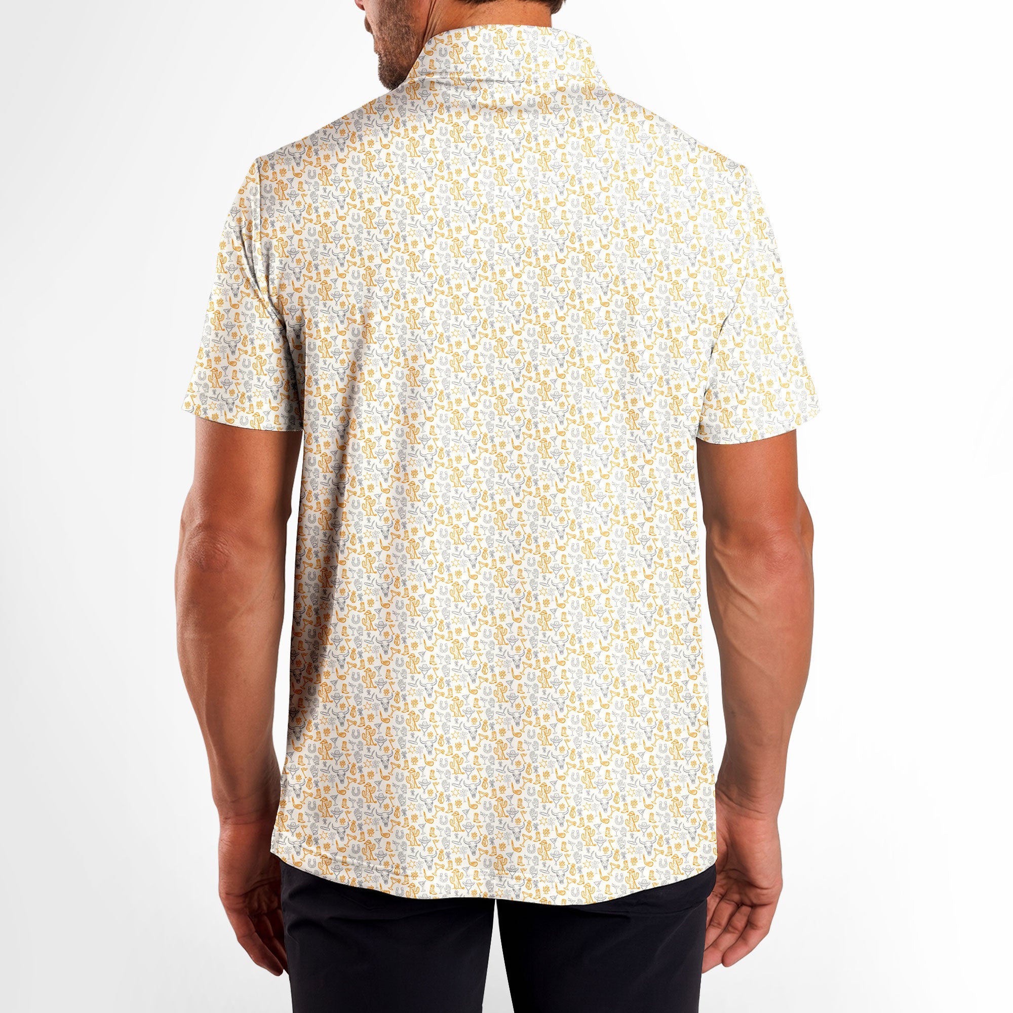 The Desert-Polo Shirt For Men-Gerbera Prints