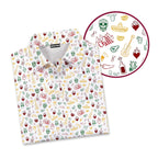 Fiesta Fairways-Polo Shirt For Men-Gerbera Prints