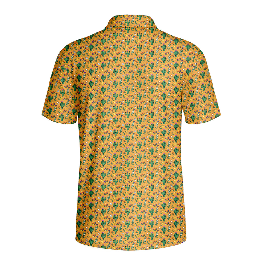 Desert Refreshments-Polo Shirt For Men-Gerbera Prints