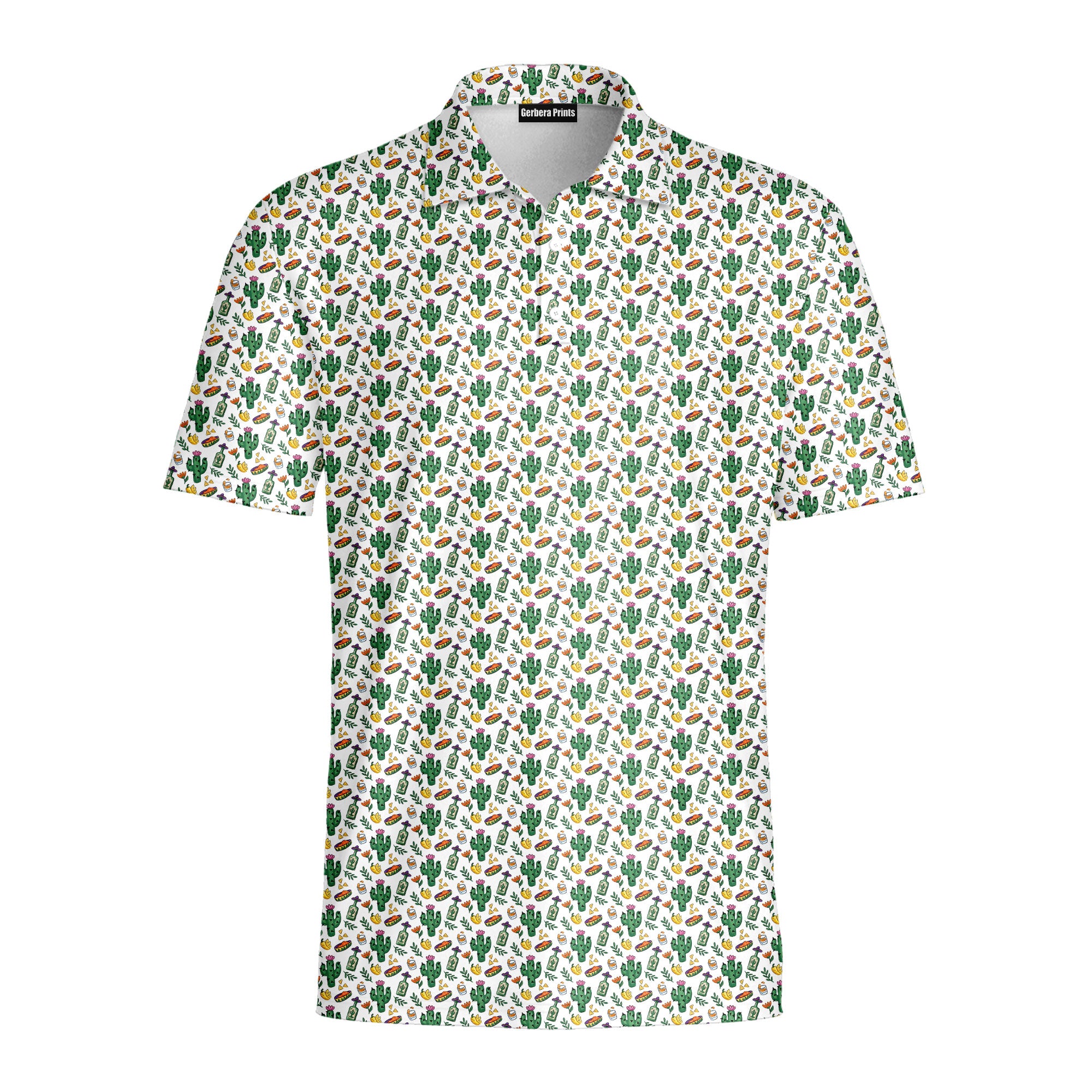 Desert Refreshments-Polo Shirt For Men-Gerbera Prints