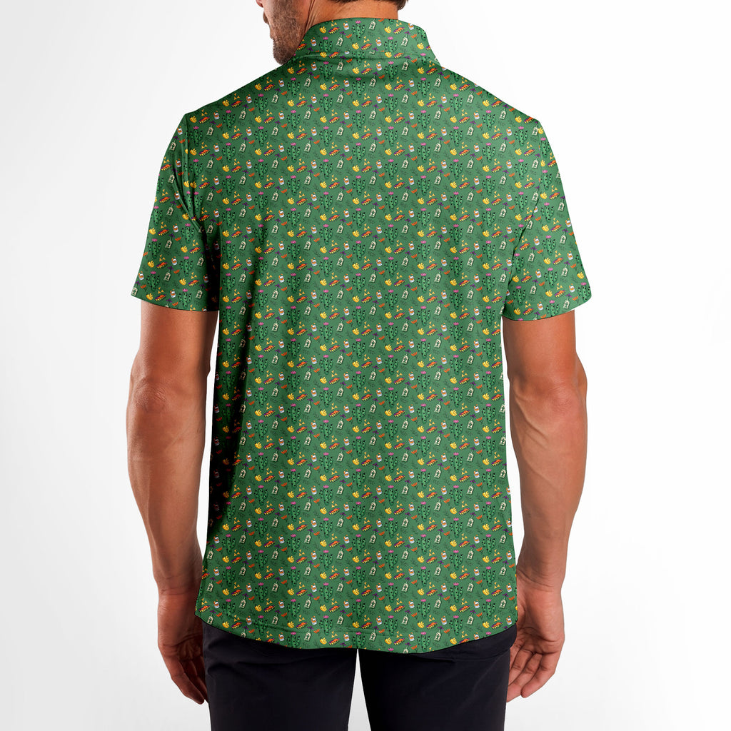 Desert Refreshments-Polo Shirt For Men-Gerbera Prints