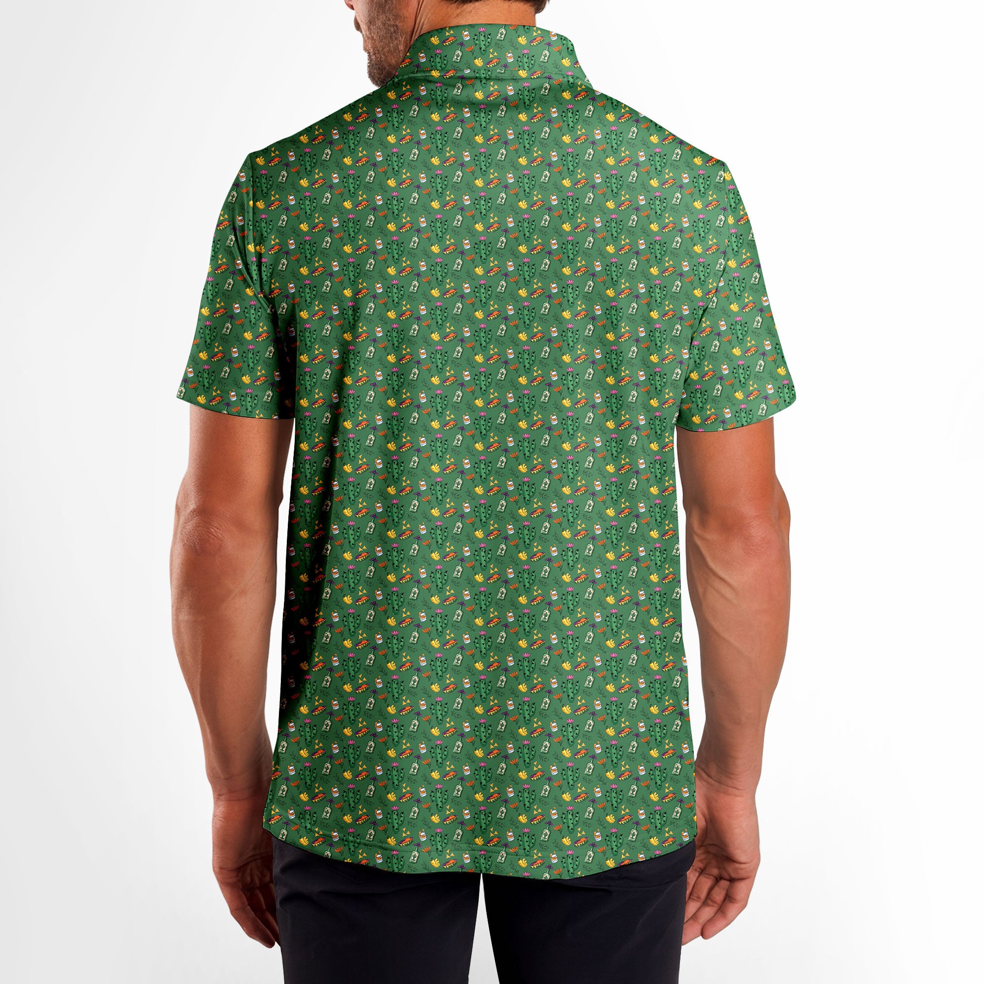 Desert Refreshments-Polo Shirt For Men-Gerbera Prints