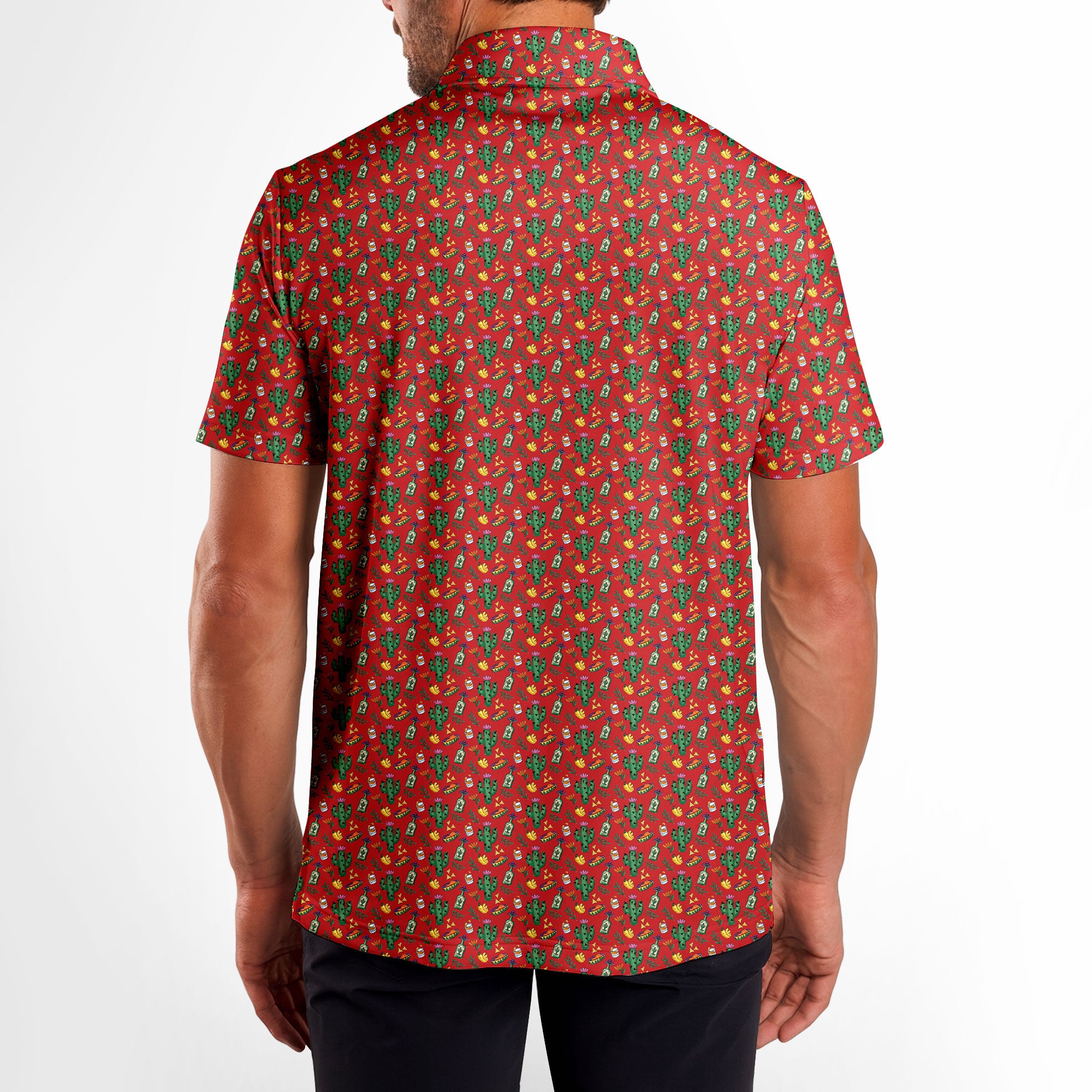 Desert Refreshments-Polo Shirt For Men-Gerbera Prints