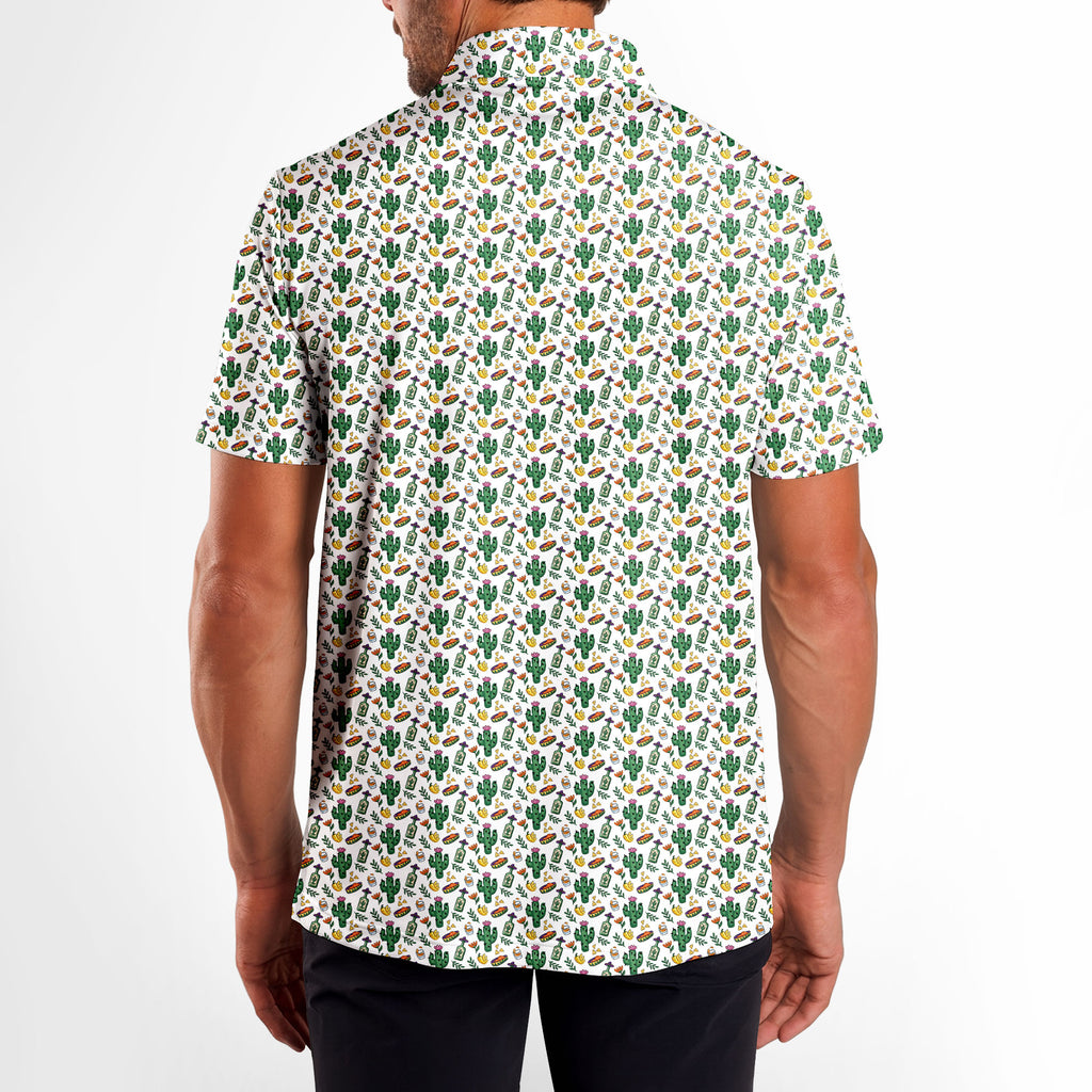 Desert Refreshments-Polo Shirt For Men-Gerbera Prints