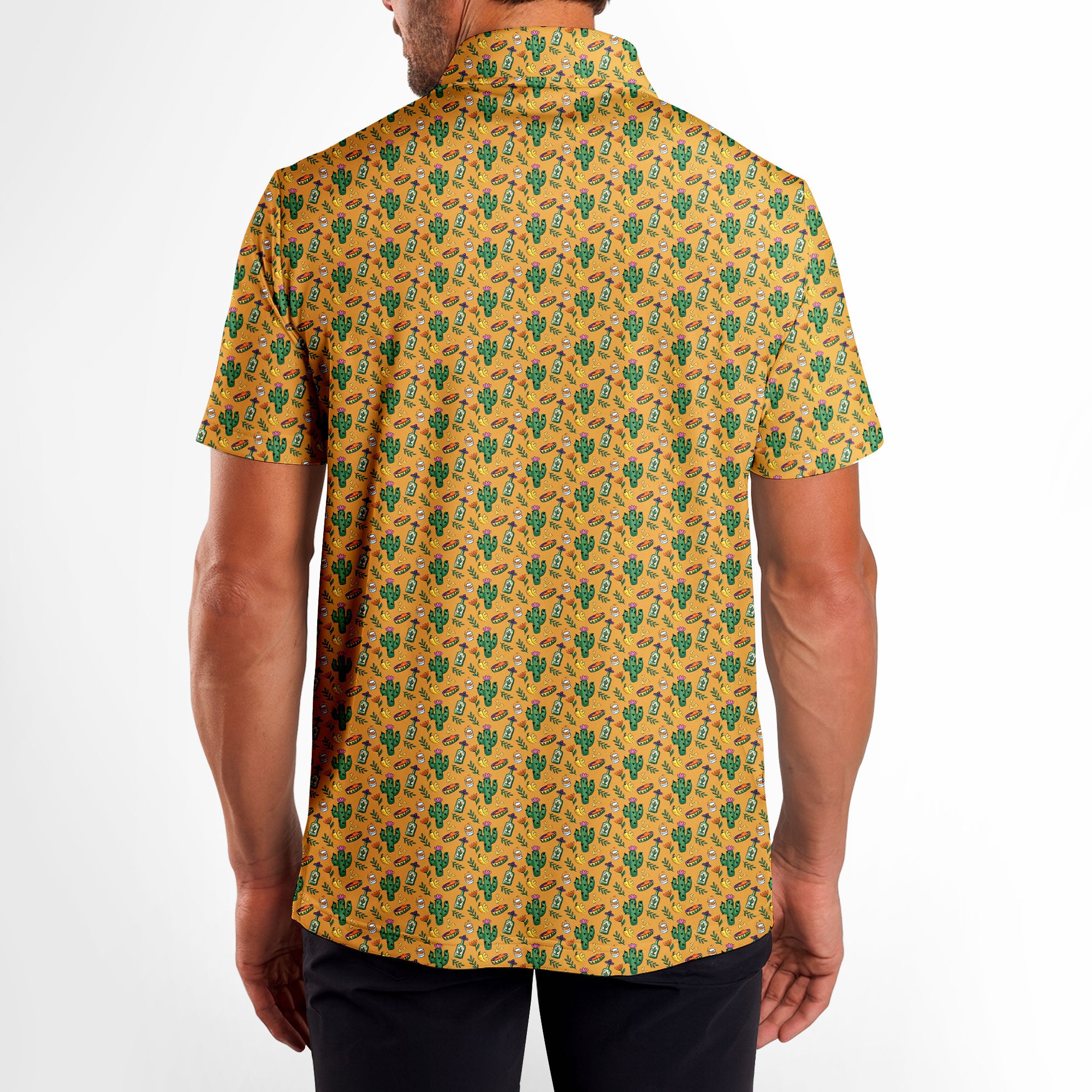 Desert Refreshments-Polo Shirt For Men-Gerbera Prints