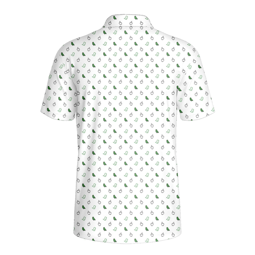 Birdie Energy-Polo Shirt For Men-Gerbera Prints