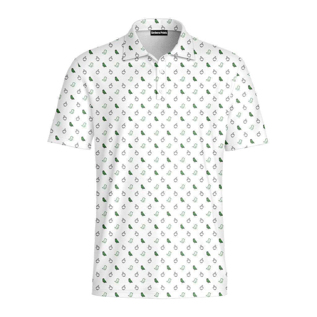 Birdie Energy-Polo Shirt For Men-Gerbera Prints