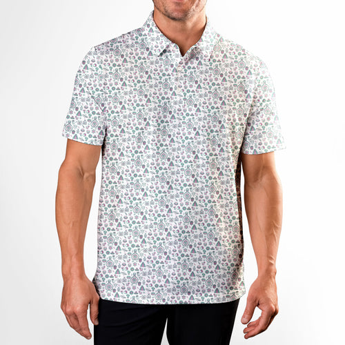 Teequila Time-Polo Shirt For Men-Gerbera Prints